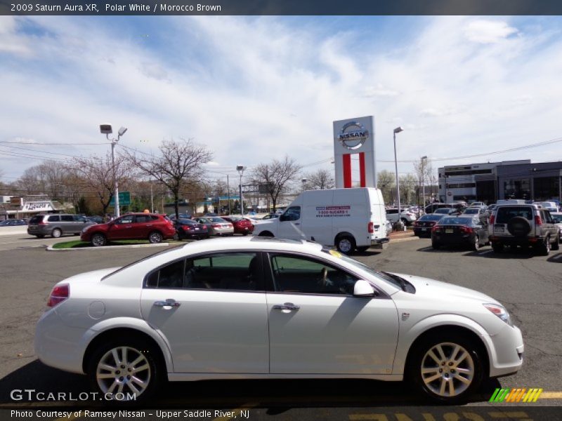 Polar White / Morocco Brown 2009 Saturn Aura XR