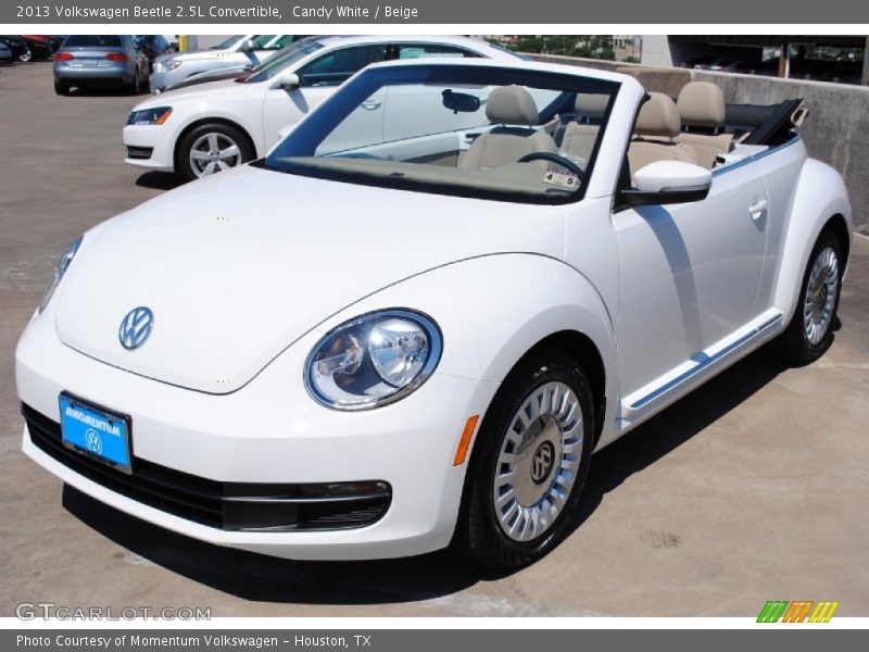 Candy White / Beige 2013 Volkswagen Beetle 2.5L Convertible