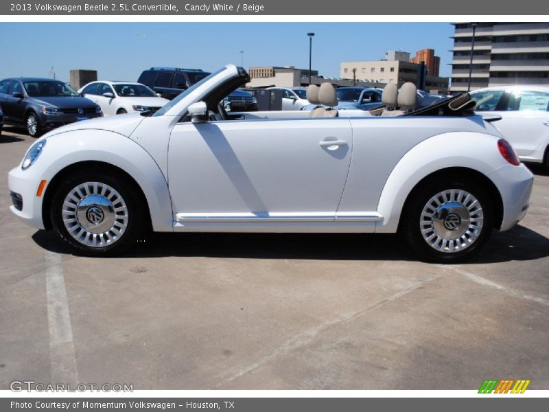 Candy White / Beige 2013 Volkswagen Beetle 2.5L Convertible