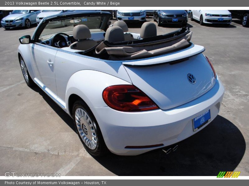Candy White / Beige 2013 Volkswagen Beetle 2.5L Convertible