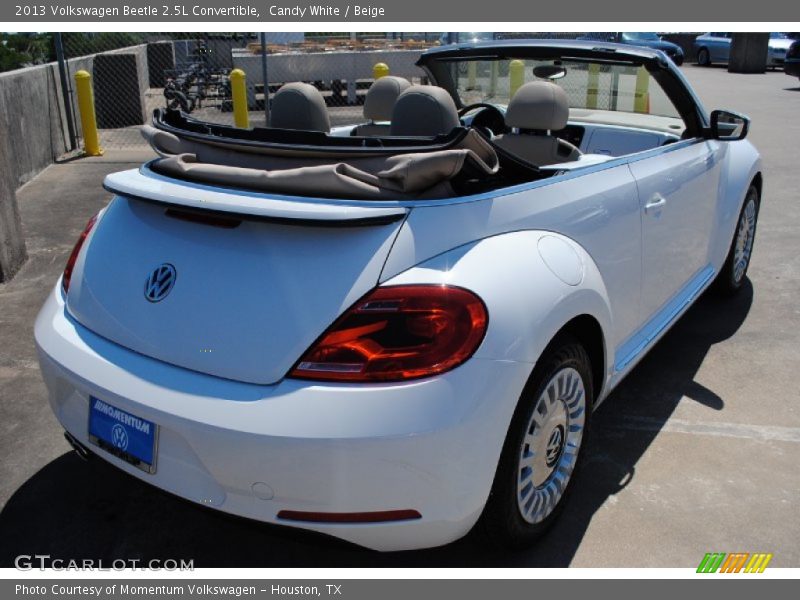 Candy White / Beige 2013 Volkswagen Beetle 2.5L Convertible