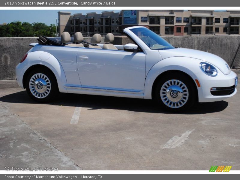 Candy White / Beige 2013 Volkswagen Beetle 2.5L Convertible