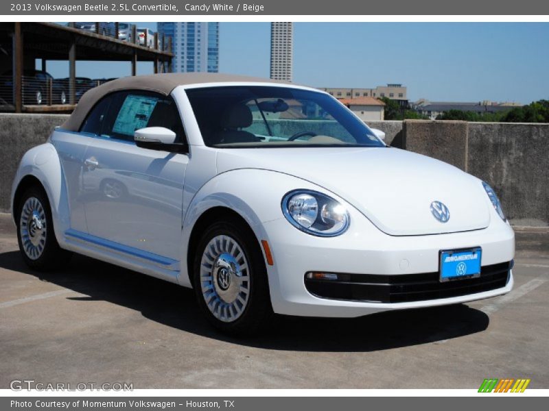 Candy White / Beige 2013 Volkswagen Beetle 2.5L Convertible