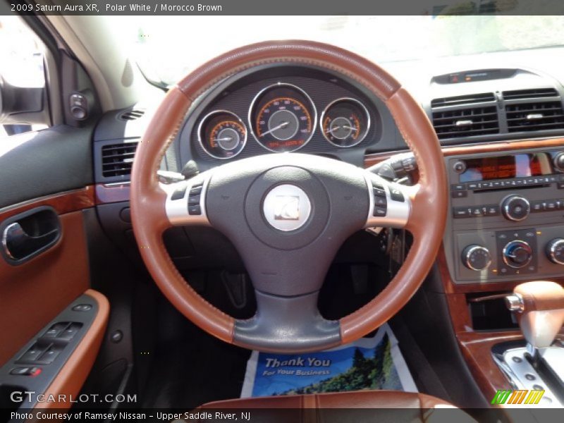 Polar White / Morocco Brown 2009 Saturn Aura XR