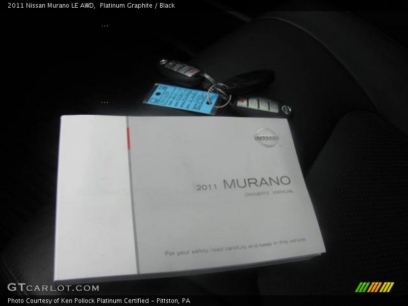 Platinum Graphite / Black 2011 Nissan Murano LE AWD