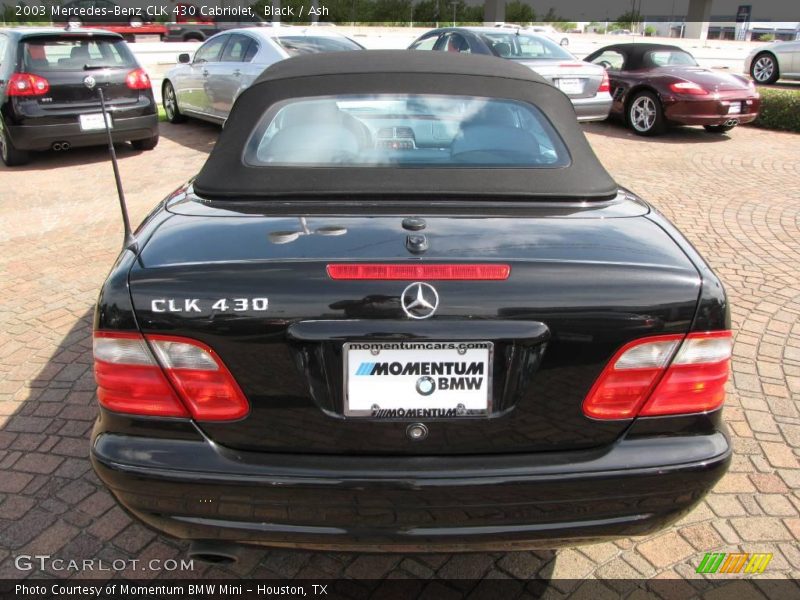 Black / Ash 2003 Mercedes-Benz CLK 430 Cabriolet