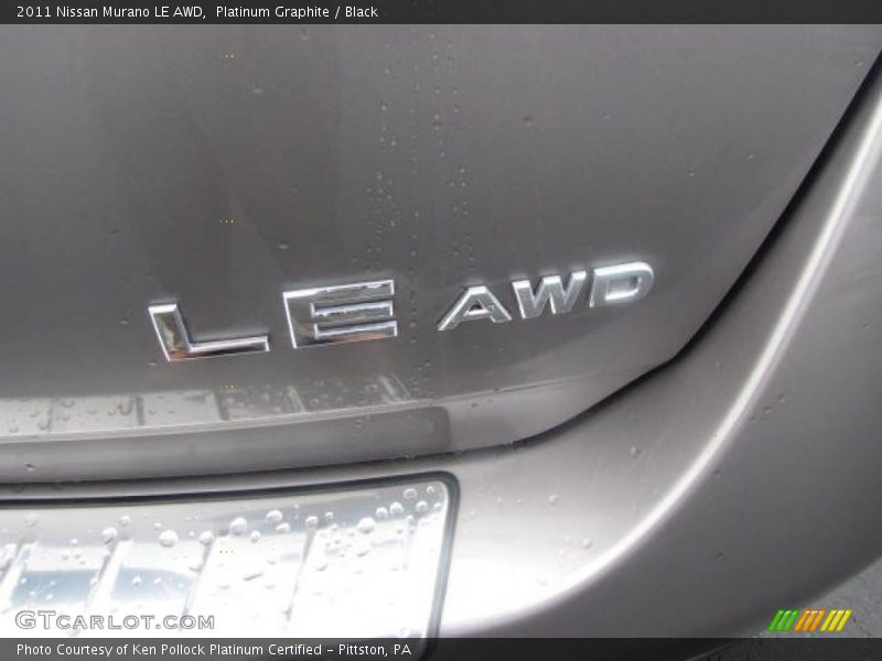 Platinum Graphite / Black 2011 Nissan Murano LE AWD