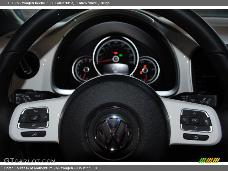Candy White / Beige 2013 Volkswagen Beetle 2.5L Convertible