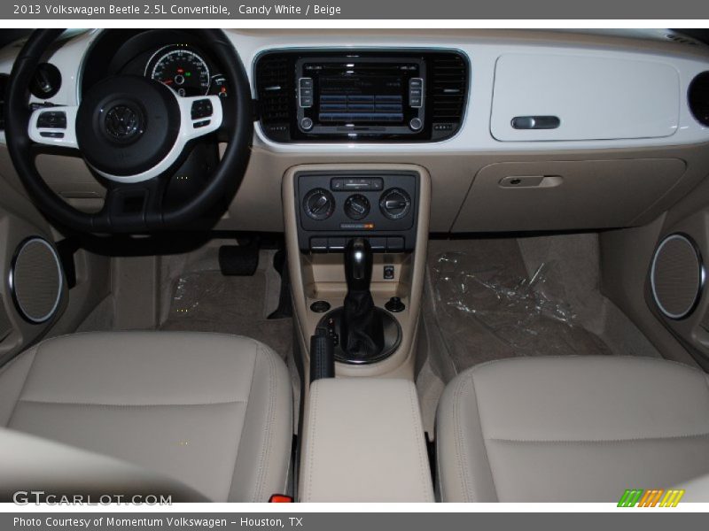 Candy White / Beige 2013 Volkswagen Beetle 2.5L Convertible