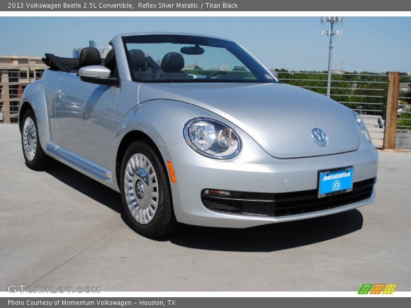 Reflex Silver Metallic / Titan Black 2013 Volkswagen Beetle 2.5L Convertible