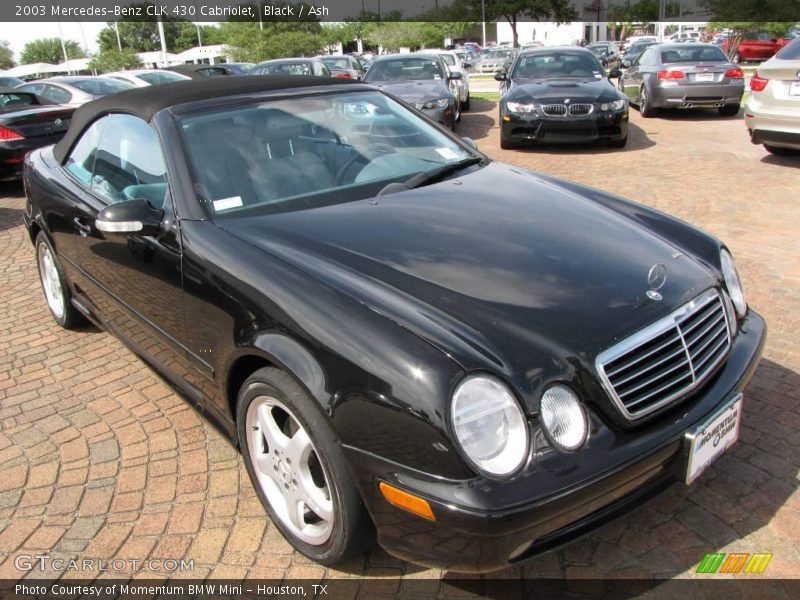 Black / Ash 2003 Mercedes-Benz CLK 430 Cabriolet