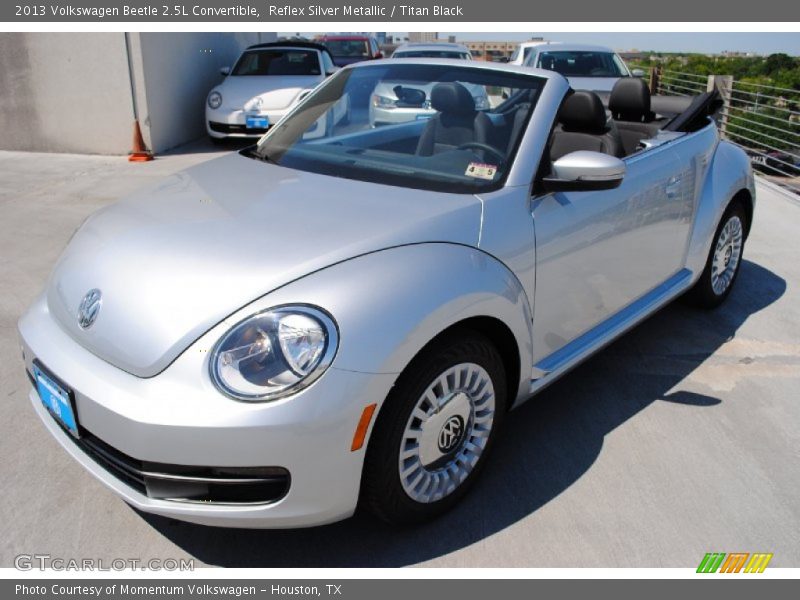 Reflex Silver Metallic / Titan Black 2013 Volkswagen Beetle 2.5L Convertible
