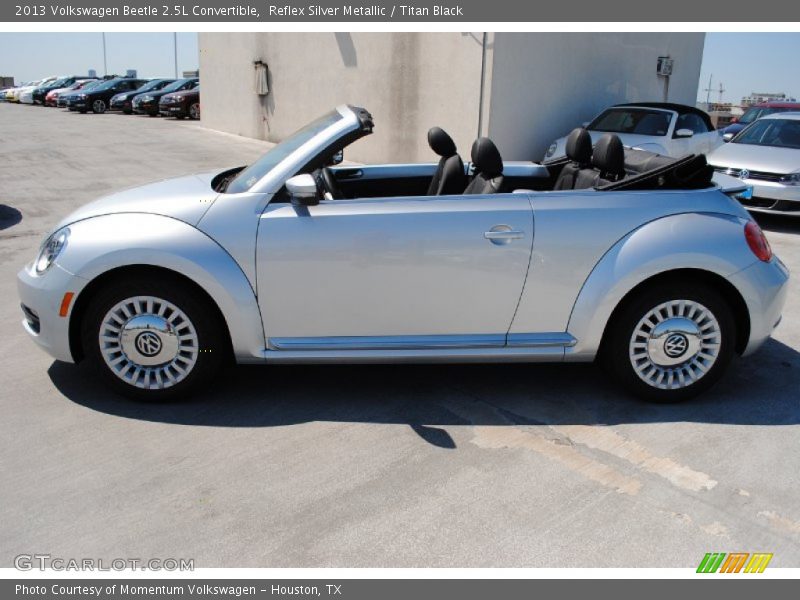 Reflex Silver Metallic / Titan Black 2013 Volkswagen Beetle 2.5L Convertible