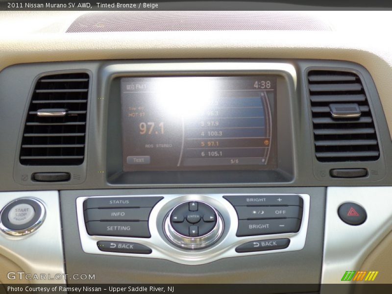Tinted Bronze / Beige 2011 Nissan Murano SV AWD
