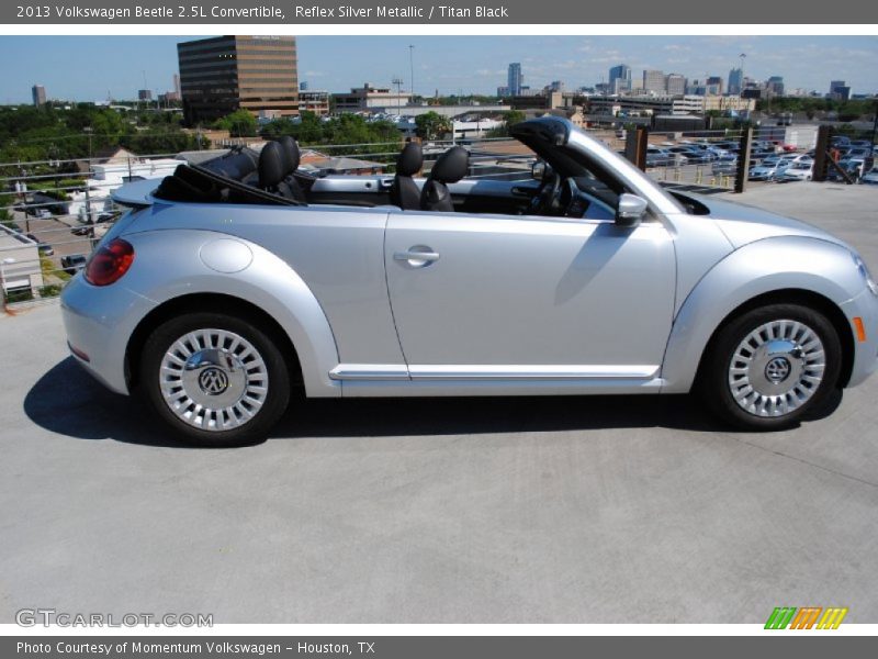 Reflex Silver Metallic / Titan Black 2013 Volkswagen Beetle 2.5L Convertible