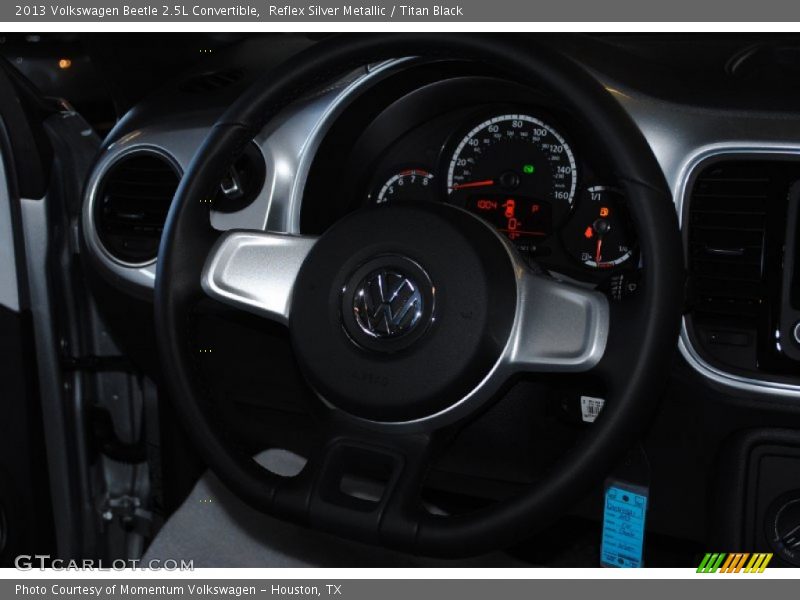 Reflex Silver Metallic / Titan Black 2013 Volkswagen Beetle 2.5L Convertible