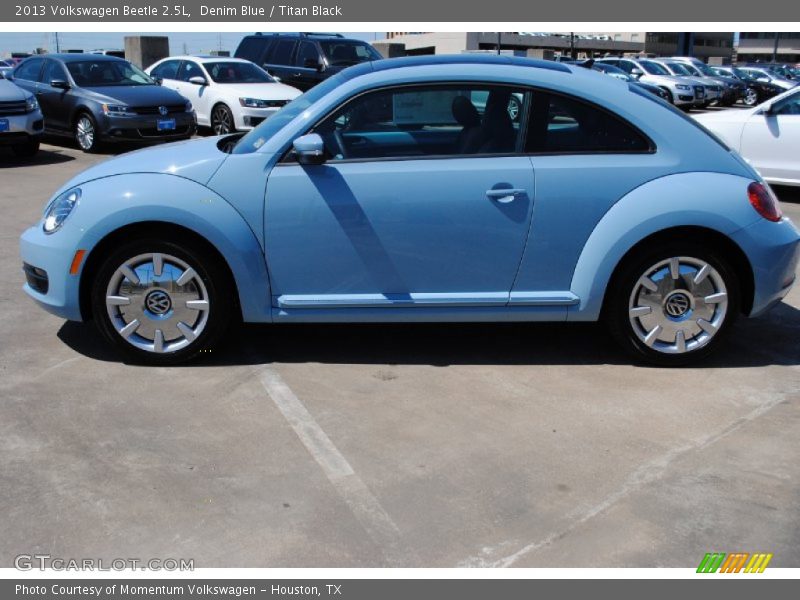 Denim Blue / Titan Black 2013 Volkswagen Beetle 2.5L