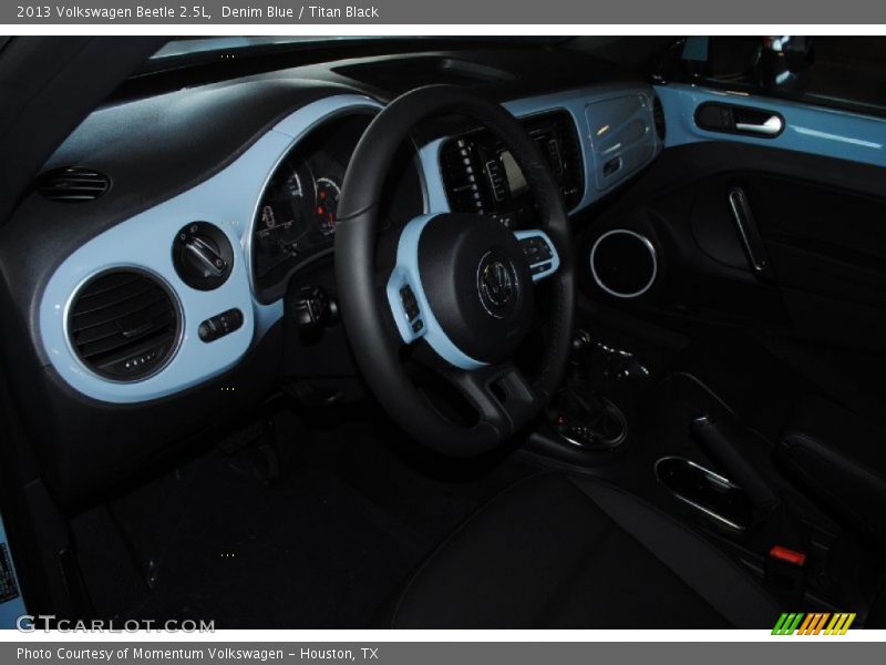 Denim Blue / Titan Black 2013 Volkswagen Beetle 2.5L