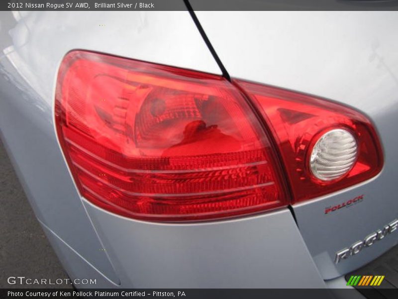 Brilliant Silver / Black 2012 Nissan Rogue SV AWD