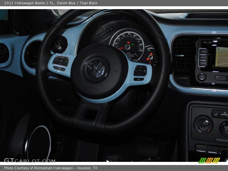Denim Blue / Titan Black 2013 Volkswagen Beetle 2.5L
