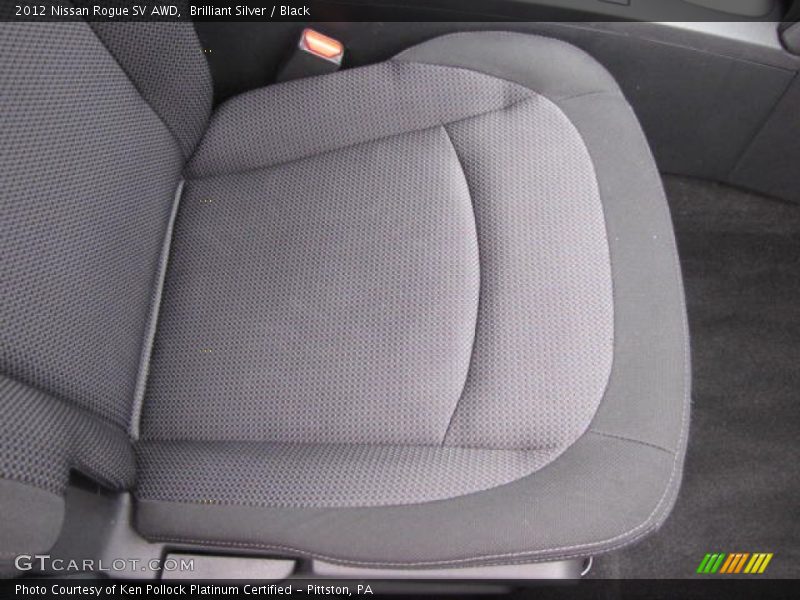 Brilliant Silver / Black 2012 Nissan Rogue SV AWD