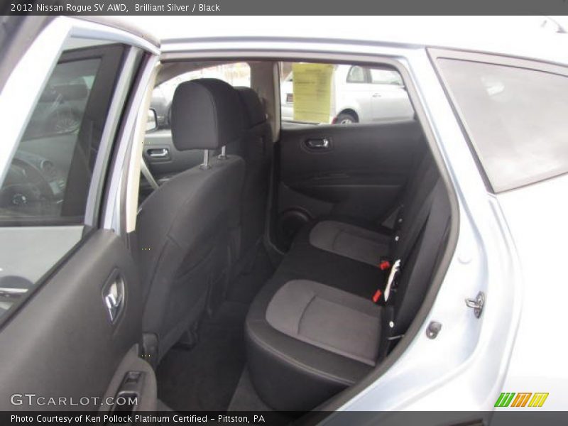 Brilliant Silver / Black 2012 Nissan Rogue SV AWD