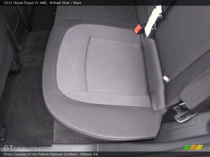 Brilliant Silver / Black 2012 Nissan Rogue SV AWD