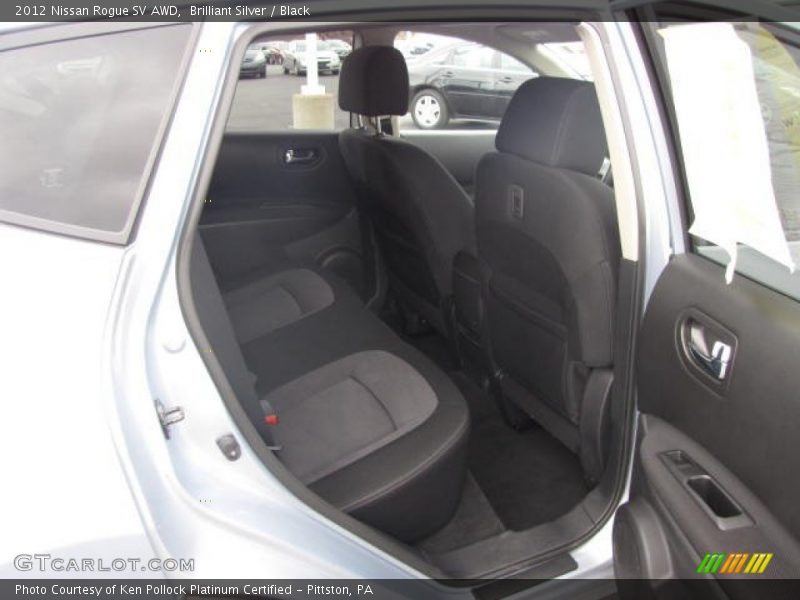 Brilliant Silver / Black 2012 Nissan Rogue SV AWD