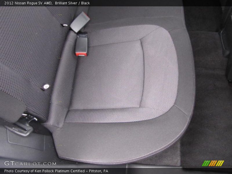 Brilliant Silver / Black 2012 Nissan Rogue SV AWD