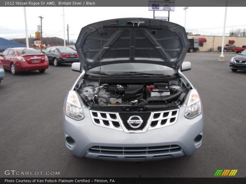 Brilliant Silver / Black 2012 Nissan Rogue SV AWD