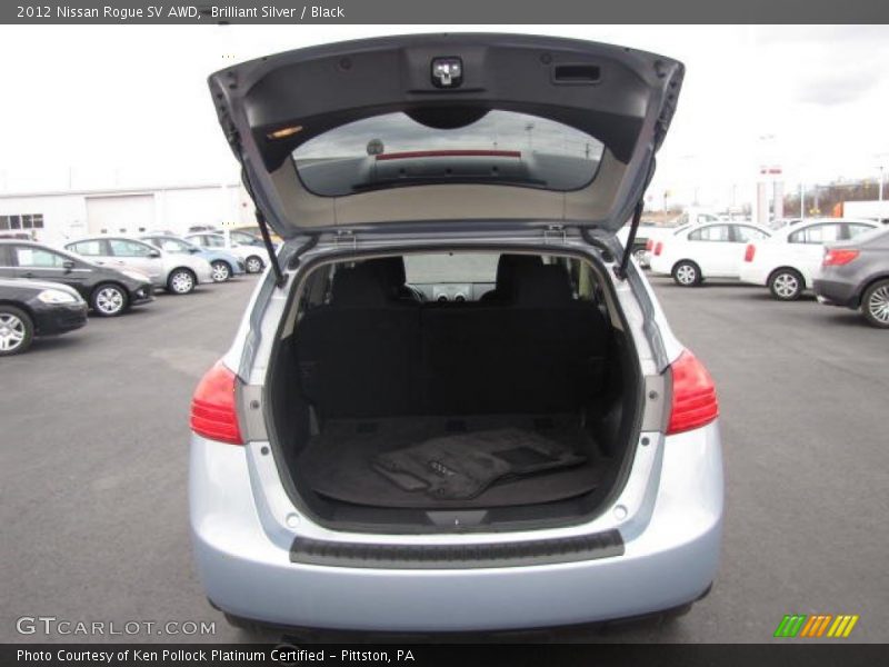 Brilliant Silver / Black 2012 Nissan Rogue SV AWD