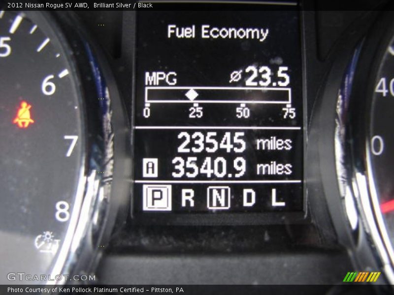 Brilliant Silver / Black 2012 Nissan Rogue SV AWD