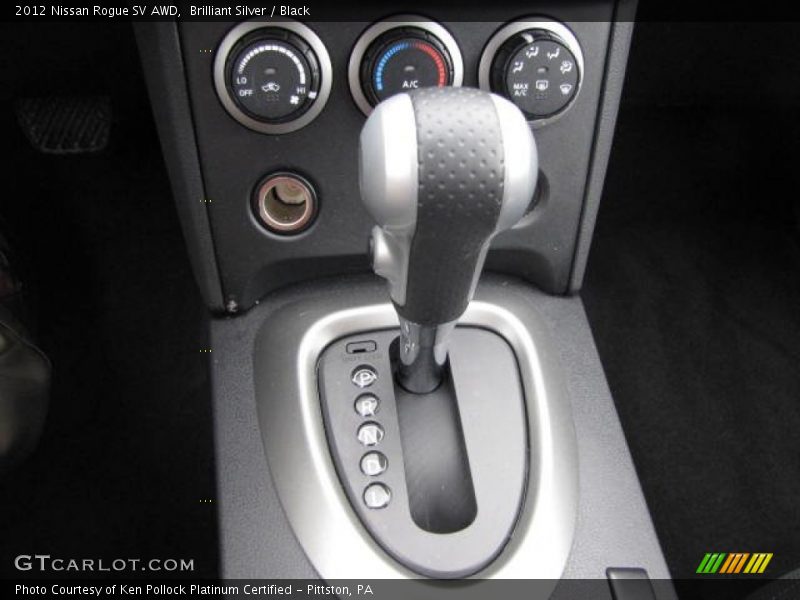 Brilliant Silver / Black 2012 Nissan Rogue SV AWD