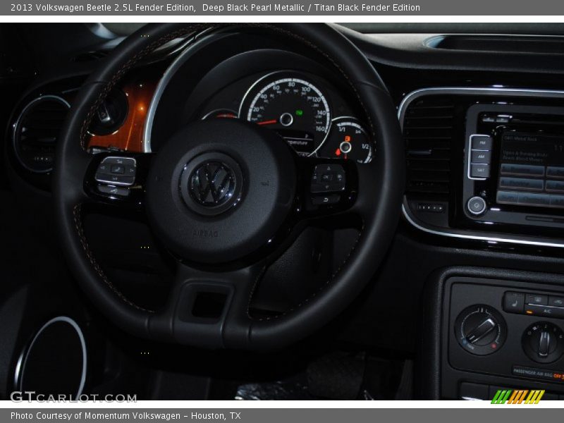 Deep Black Pearl Metallic / Titan Black Fender Edition 2013 Volkswagen Beetle 2.5L Fender Edition