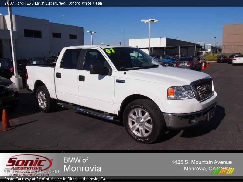 Oxford White / Tan 2007 Ford F150 Lariat SuperCrew