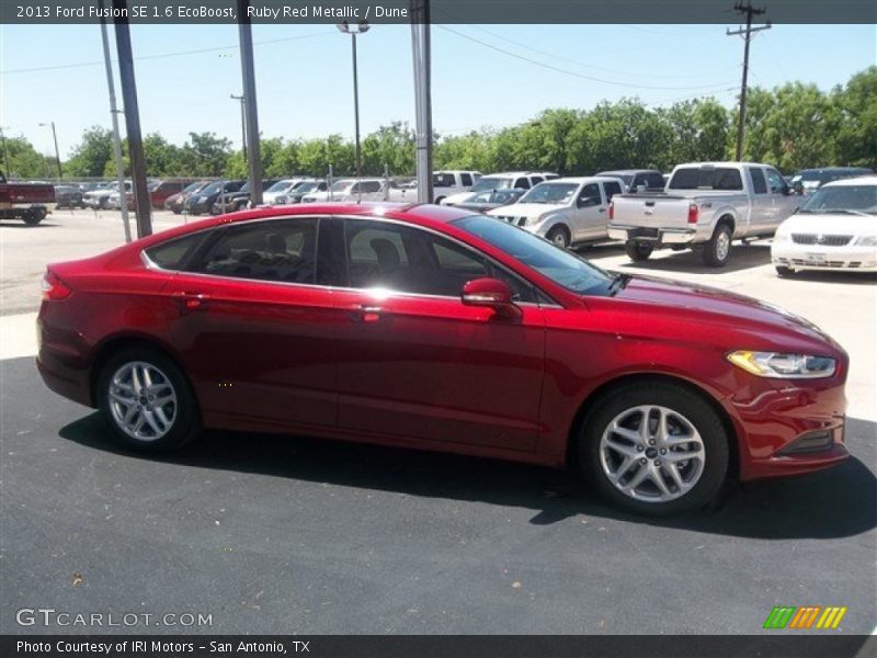 Ruby Red Metallic / Dune 2013 Ford Fusion SE 1.6 EcoBoost