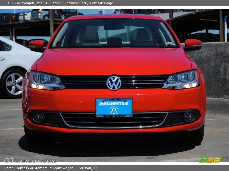 Tornado Red / Cornsilk Beige 2013 Volkswagen Jetta TDI Sedan