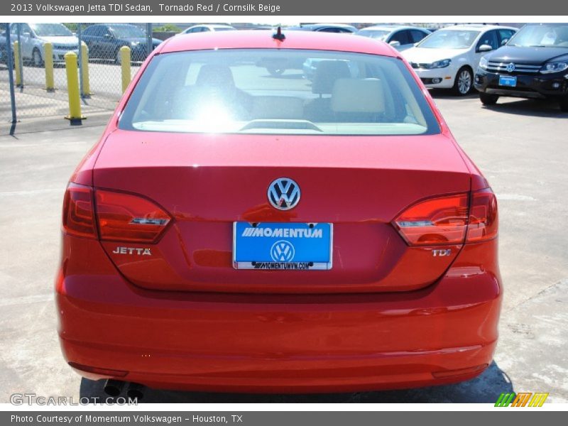 Tornado Red / Cornsilk Beige 2013 Volkswagen Jetta TDI Sedan