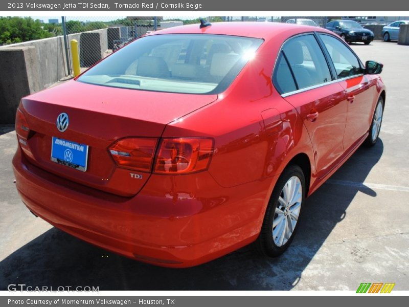 Tornado Red / Cornsilk Beige 2013 Volkswagen Jetta TDI Sedan