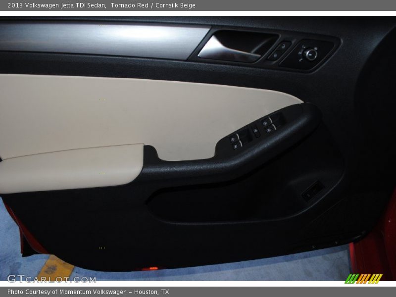 Tornado Red / Cornsilk Beige 2013 Volkswagen Jetta TDI Sedan