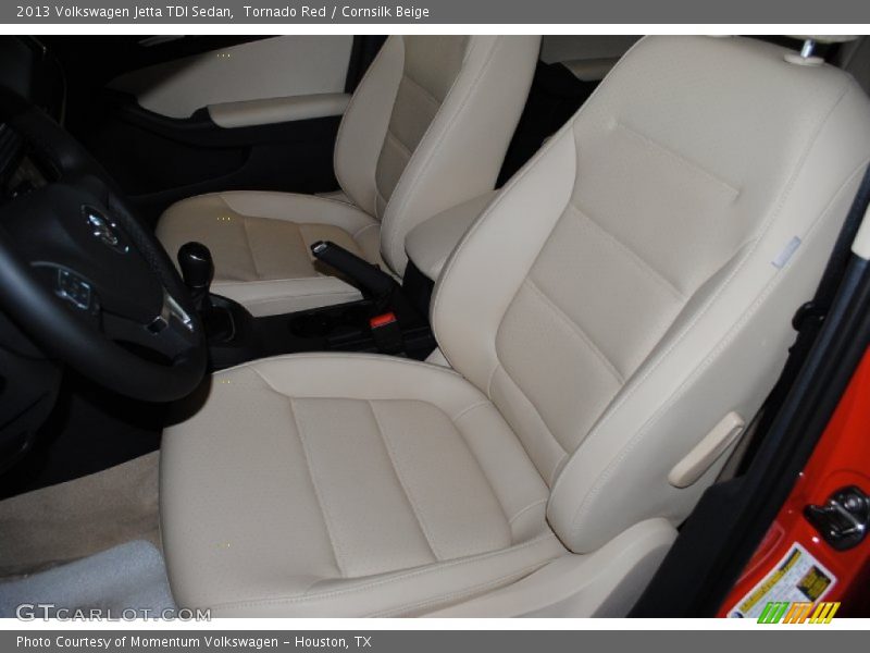 Tornado Red / Cornsilk Beige 2013 Volkswagen Jetta TDI Sedan