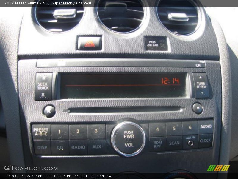 Super Black / Charcoal 2007 Nissan Altima 2.5 S