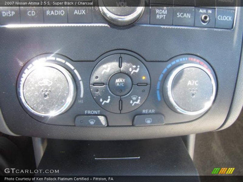 Super Black / Charcoal 2007 Nissan Altima 2.5 S