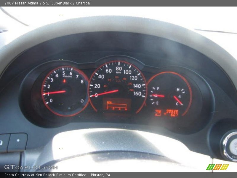 Super Black / Charcoal 2007 Nissan Altima 2.5 S