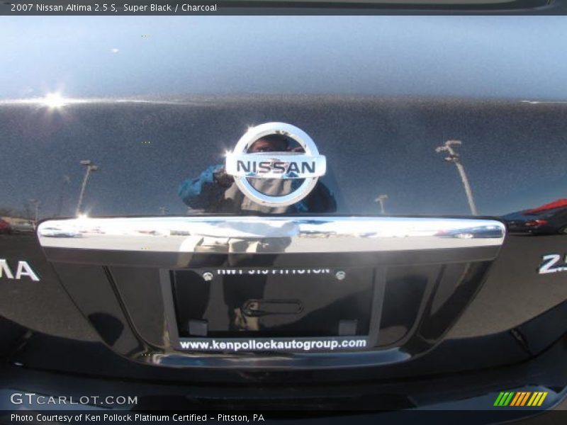 Super Black / Charcoal 2007 Nissan Altima 2.5 S