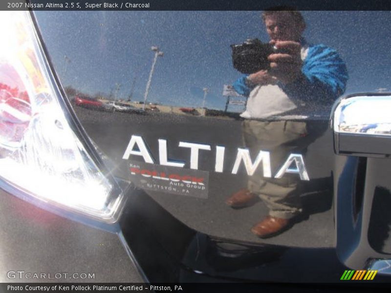 Super Black / Charcoal 2007 Nissan Altima 2.5 S