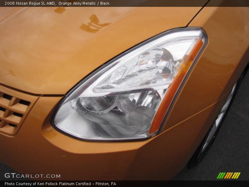 Orange Alloy Metallic / Black 2008 Nissan Rogue SL AWD