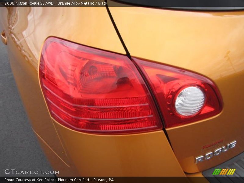 Orange Alloy Metallic / Black 2008 Nissan Rogue SL AWD