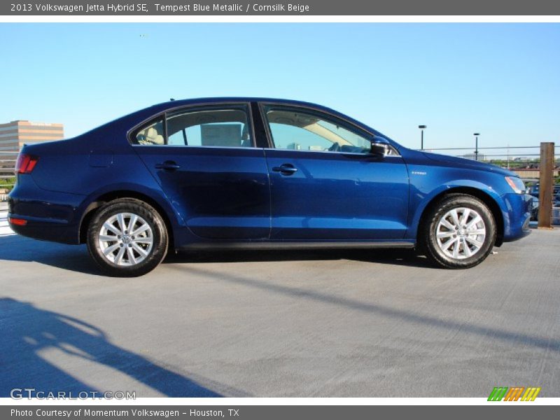 Tempest Blue Metallic / Cornsilk Beige 2013 Volkswagen Jetta Hybrid SE