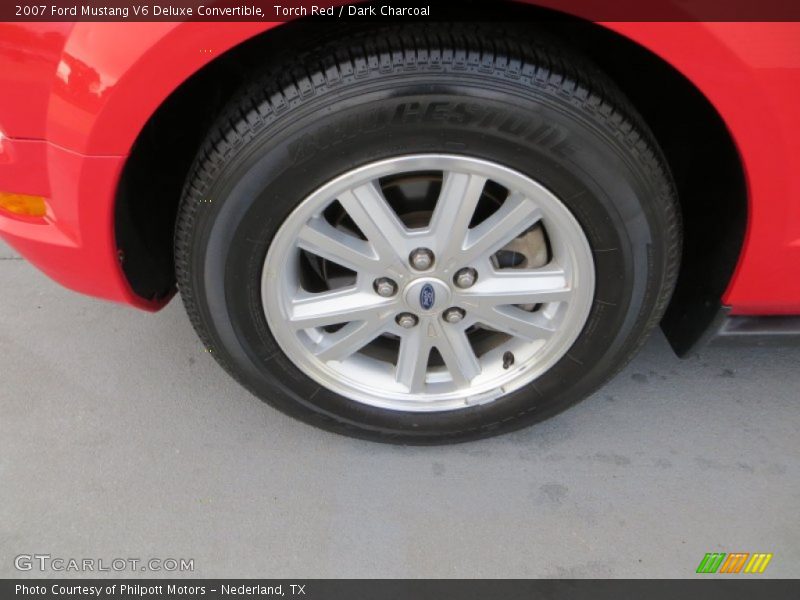 Torch Red / Dark Charcoal 2007 Ford Mustang V6 Deluxe Convertible